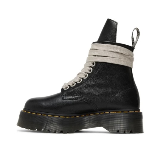 Dr Martens 1460 Jumbo Black Lace X Rick Owens Strobe Quad Sole