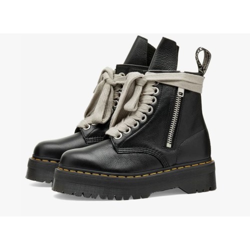 Dr Martens 1460 Jumbo Black Lace X Rick Owens Strobe Quad Sole