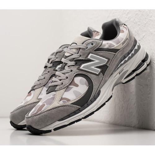 New Balance 2002R Grey Camo (Экозамша)