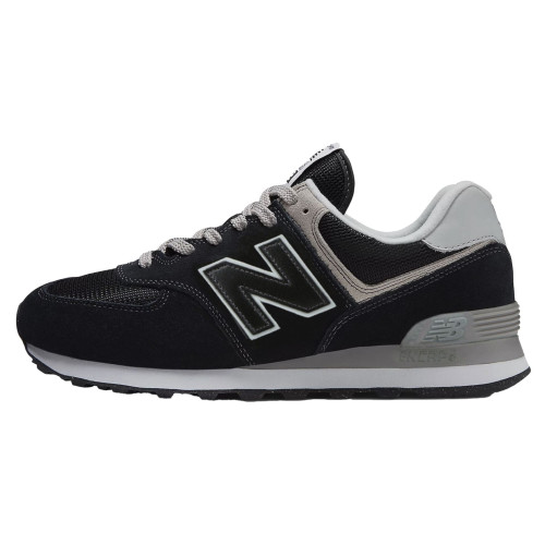 New Balance 574 Black White (Экозамша) Арт S4