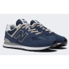 New Balance 574 Blue (Экозамша) Арт 1