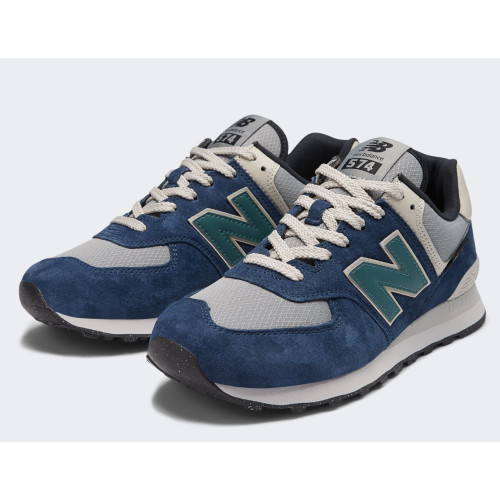 New Balance 574 Blue (Экозамша) Арт S12