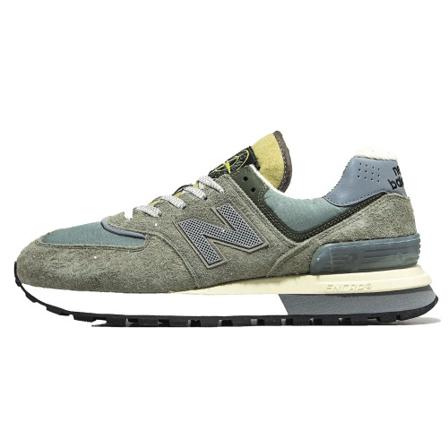 New Balance 574 Stone Island Grey (Экозамша) Арт S10