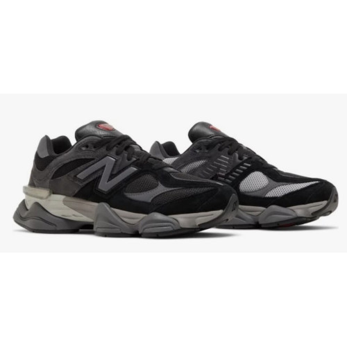 New Balance 9060 Black Castlerock (Экозамша)