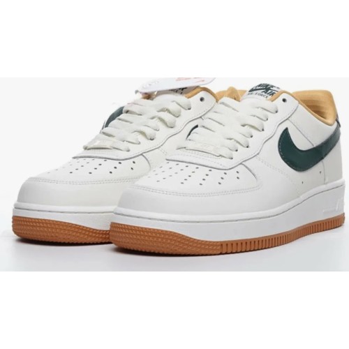 Nike Air Force 1 '07 Low White Green Brown (Белые)