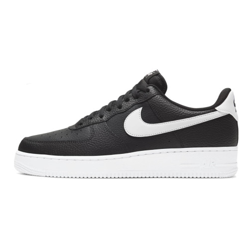 Nike Air Force Low 1 07 Black White (Экокожа)