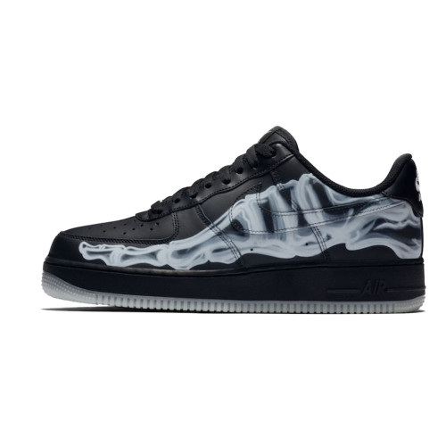 Nike Air Force Low 1 Skeleton Black (Экокожа)