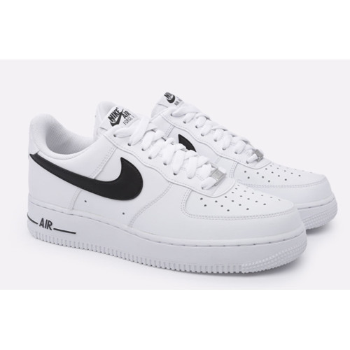 Nike Air Force Low Black White (Экокожа)