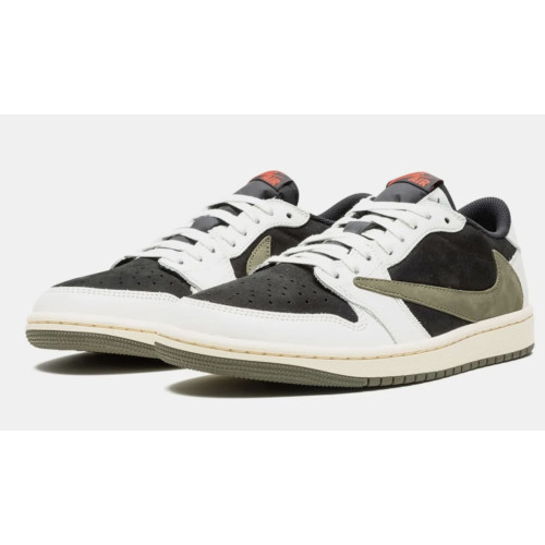 Nike Air Jordan 1 Low Olive Travis Scott (Экозамша)