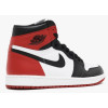 Nike Air Jordan Retro 1 Mid Black White (Экокожа)