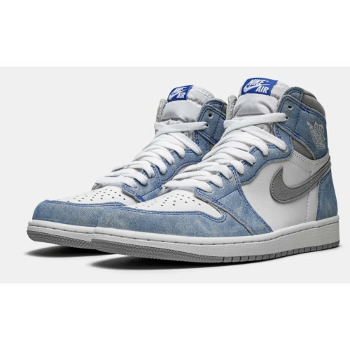 Nike Air Jordan Retro 1 Mid Hyper Royal (Экокожа)