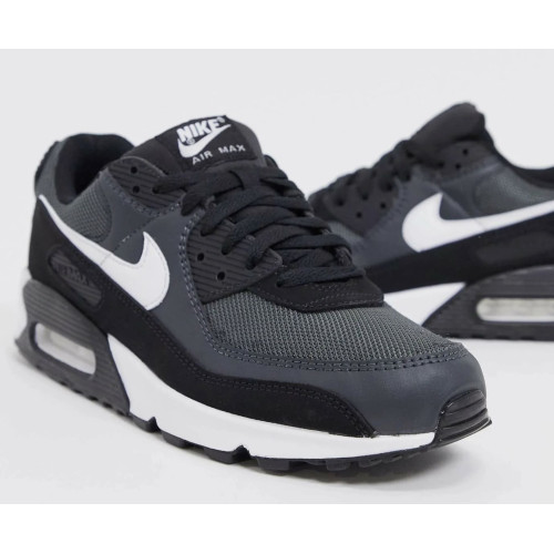 Nike Air Max 90 Black White (Экокожа) Арт 1