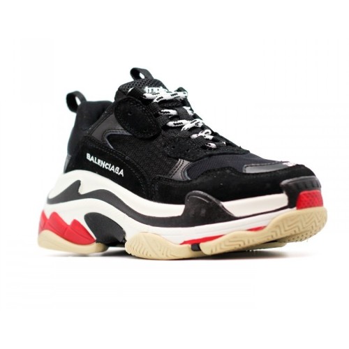 Balenciaga Triple S (Черные с красным)