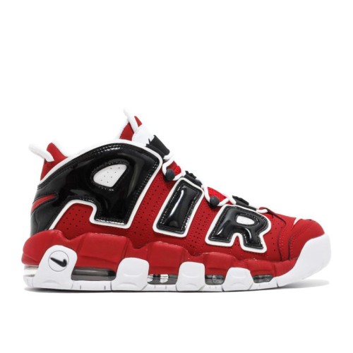 Nike Air More Uptempo 96 (Красные с черным) Замша