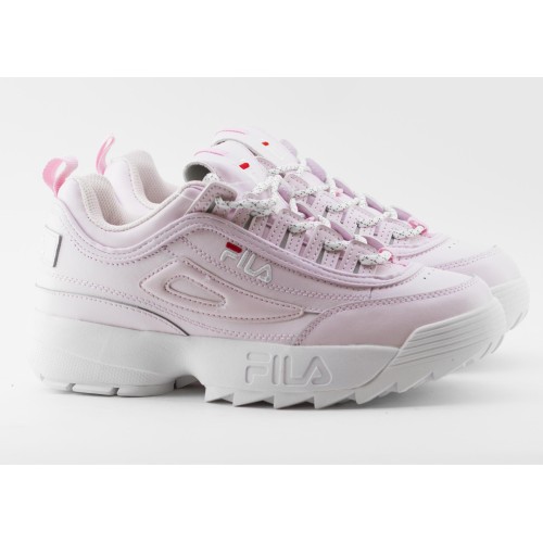 Fila Disruptor 2 (Розовые с белым) Кожа	