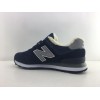 New Balance 574 Синие с серым замша (Зимние с мехом)