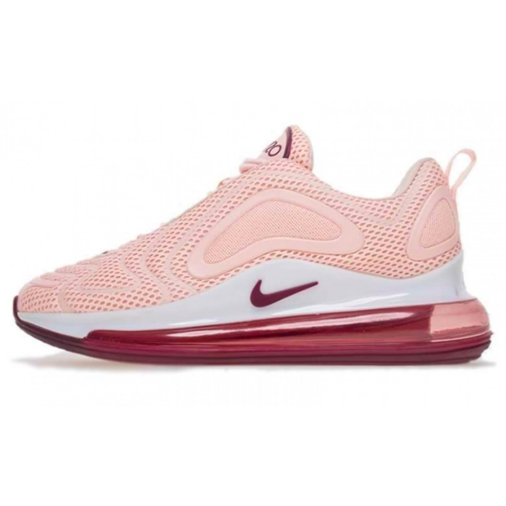 Pink and white 720s nike top