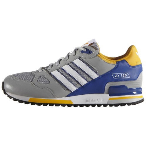 Adidas ZX 750 (Серые с синей пяткой)