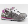 New Balance 574 (Серые с розовым)