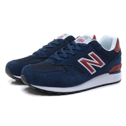 New Balance 670 (Синие с бордовым)