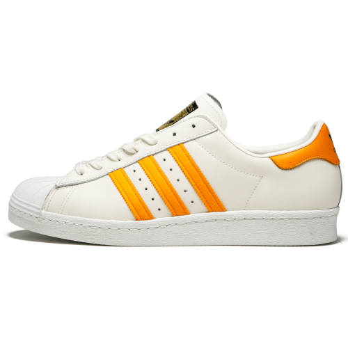 Adidas Superstar (Белые с оранжевым)