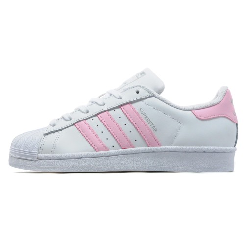 Adidas Superstar (Белые с розовым)