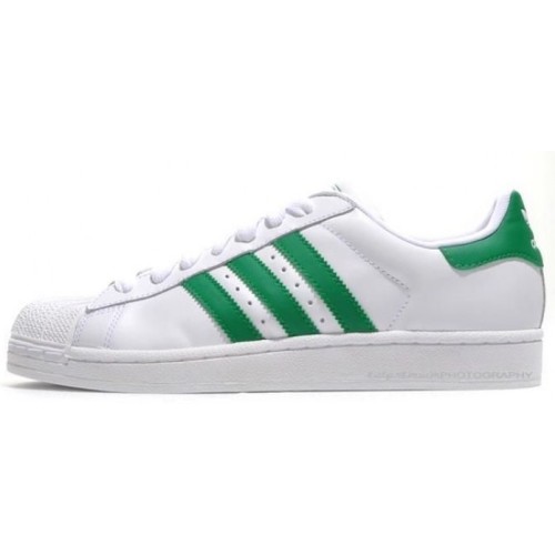 Adidas Superstar (Белые с зеленым)