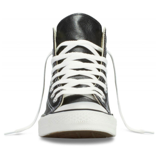 Converse All Star (Высокие черные) Кожа