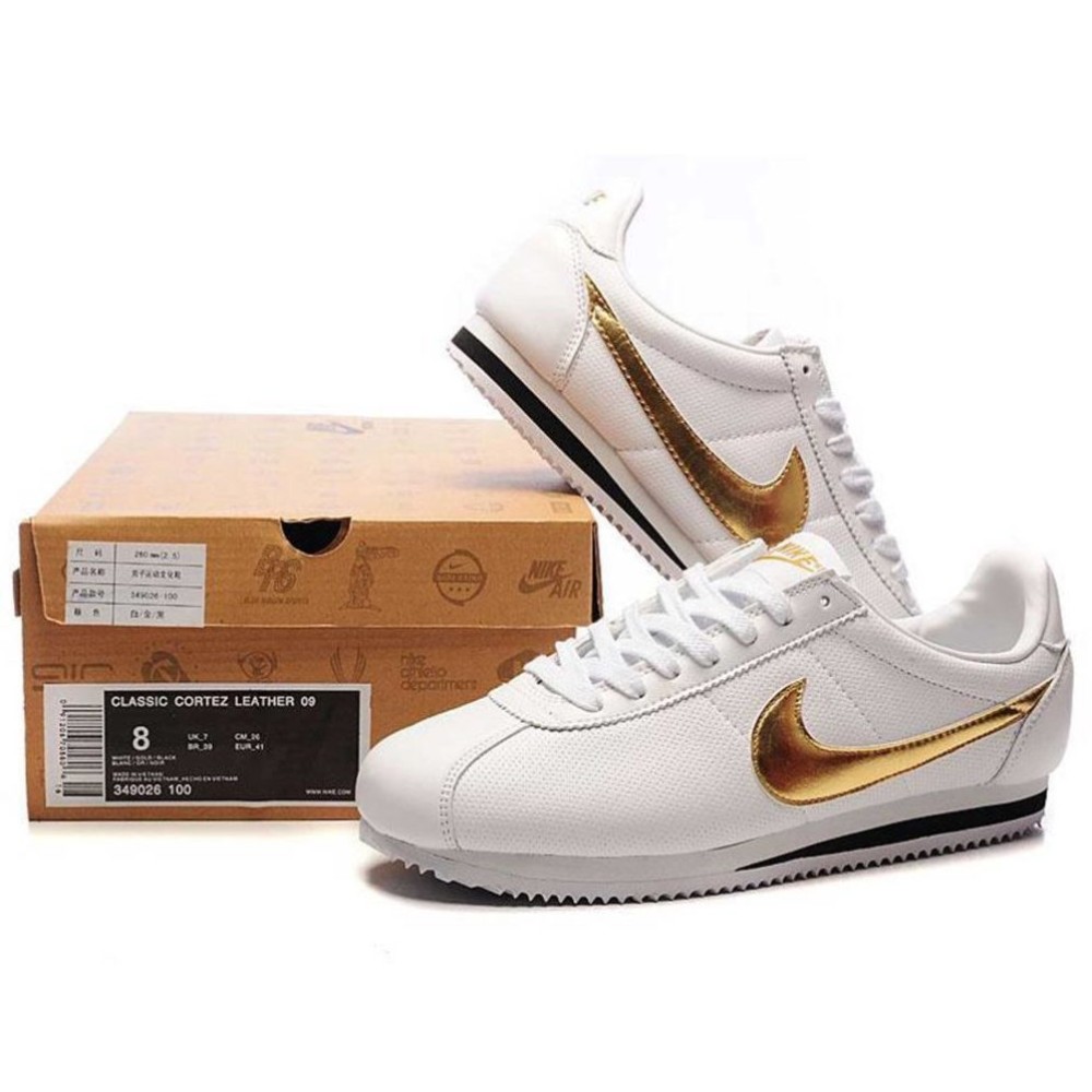 Nike cortez classic leather white deals