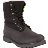 Timberland с отворотом (Черные с мехом)