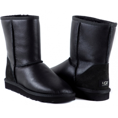 Ugg Australia короткие (Металлик черные)