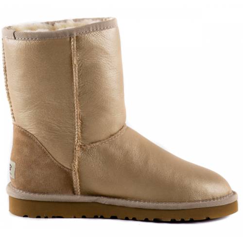 Ugg Australia короткие (Металлик бежевые)