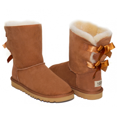 Ugg Australia с бантиками (Коричневые)