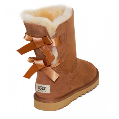 Ugg Australia с бантиками (Коричневые)