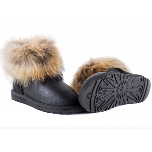 Ugg Australia Fox Mini (Металлик черный)