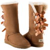 Ugg Australia с бантиками высокие (Светло-коричневые)