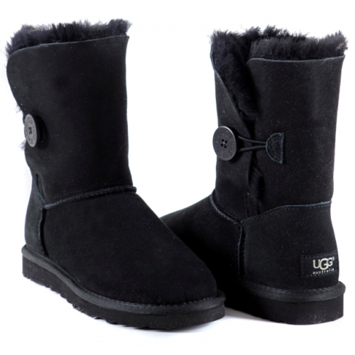 Ugg Australia с пуговицей (Черные)