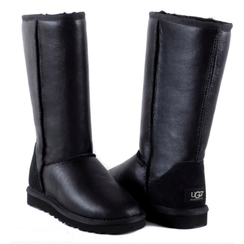 Ugg Australia Высокие (Металлик черный)