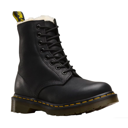 Dr. Martens 1460 Serena Black с мехом