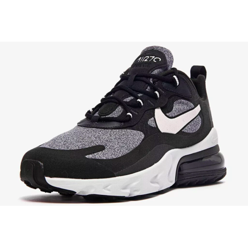 Nike Air Max 270 React (Черные с белым)