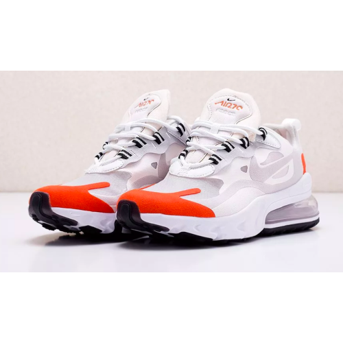 Nike Air Max 270 React (Белые с красным)
