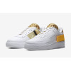 Nike Air Force n 354 Белые с желтым (кожа)