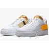 Nike Air Force n 354 Белые с желтым (кожа)