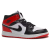 Nike Air Jordan Retro 1 Mid Black White High Og (Черные с красным)