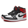 Nike Air Jordan Retro 1 Mid Black White High Og (Черные с красным)