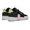 Nike Air Force n 354 Черные с белым (кожа)