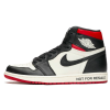 Nike Air Jordan Retro 1 High Black White Not For Resale (Черные с белым)