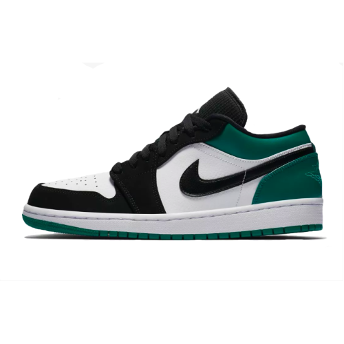 Nike Air Jordan Retro 1 Low Black White Og (Зеленые с черным)