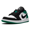 Nike Air Jordan Retro 1 Low Black White Og (Зеленые с черным)