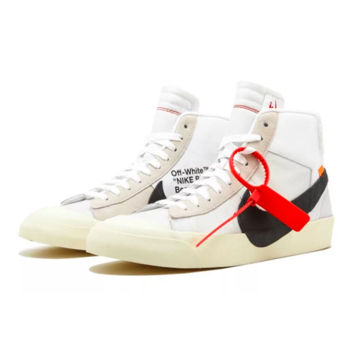 Nike Air Jordan Retro 1 High Og x Off-White Blazer (Белые)